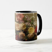 Mug Cadeau de peinture florale antique (Devant droit)