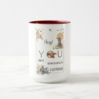 Mug Cadeau de phare inspirant Rappel positif