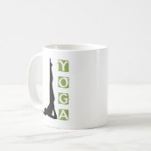Mug Cadeau de pose de yoga d'inversion (Devant gauche)