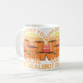 Mug Cadeau de poterie amusant pour les hommes femmes r (Devant gauche)