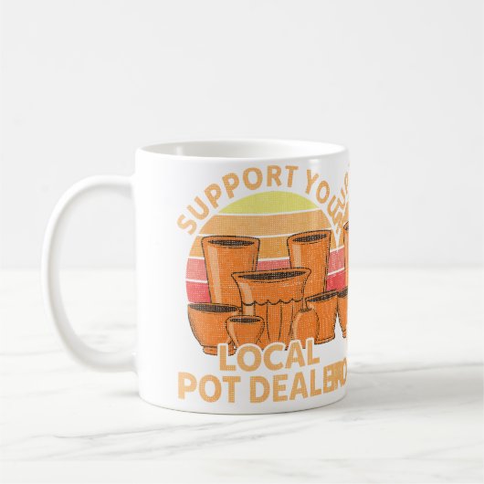 Mug Cadeau de poterie amusant pour les hommes femmes r (Gauche)