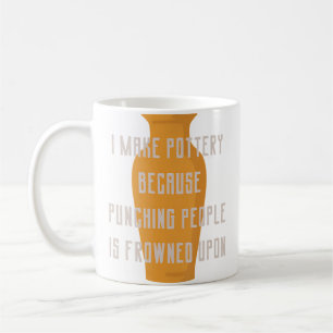 Mug Cadeau de poterie drôle - Coup de poing