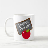 Mug Cadeau de professeur d'Anglais (Gauche)