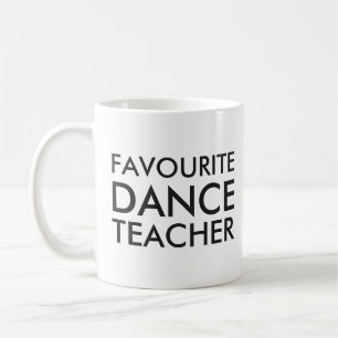 Mug Cadeau de professeur de danse préféré