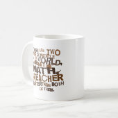 Mug Cadeau de professeur de maths (Devant gauche)