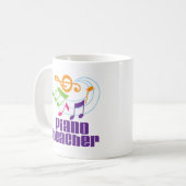 Mug Cadeau de professeur de piano (Devant gauche)
