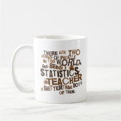 Mug Cadeau de professeur de statistiques (Gauche)