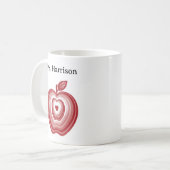 Mug Cadeau de professeur d'enseignant personnalisé Nom (Devant gauche)