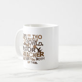 Mug Cadeau de professeur d'histoire (Devant gauche)