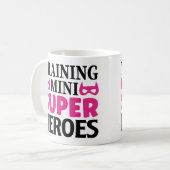 Mug Cadeau de professeur Mini Supper Heroes Formation (Devant gauche)
