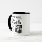 Mug Cadeau de promotion amusant avec titre de journal (Devant gauche)