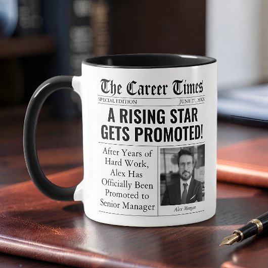 Mug Cadeau de promotion amusant avec titre de journal