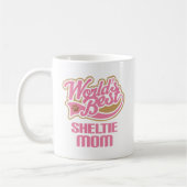 Mug Cadeau de race de chien de maman de Sheltie (Gauche)