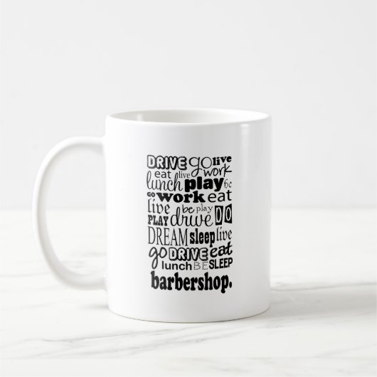 Mug Cadeau de raseur-coiffeur (Gauche)