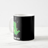 Mug Cadeau de récital de danse tap -tapasaurus Rex-din (Devant gauche)