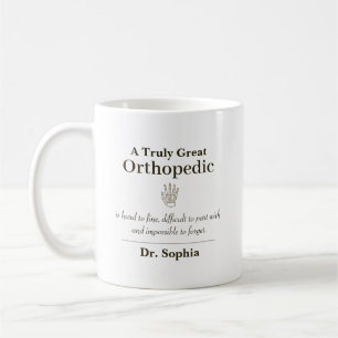 Mug Cadeau de reconnaissance en orthopédie personnalis