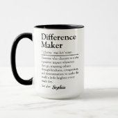 Mug Cadeau de reconnaissance personnalisé pour les art (Gauche)
