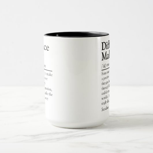 Mug Cadeau de reconnaissance personnalisé pour les art (Centre)