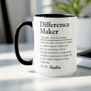 Mug Cadeau de reconnaissance personnalisé pour les art