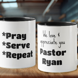 Mug Cadeau de reconnaissance pour pasteur Personnalisé