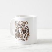 Mug Cadeau de Reenactor de guerre civile (Devant gauche)