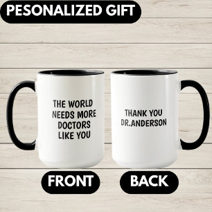 Mug Cadeau de remerciement de docteur, Docteur personn
