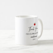 Mug Cadeau de remerciement pour un professeur mignon p (Devant droit)