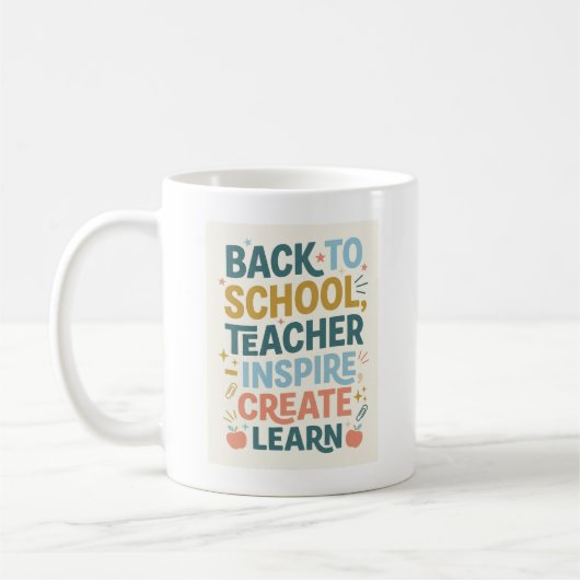 Mug Cadeau de rentrée pour enseignant (Gauche)