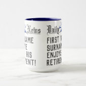 Mug Cadeau de retraite (Centre)