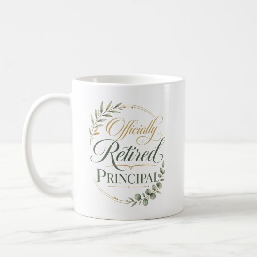 Mug Cadeau de retraite de leadership personnalisé (Gauche)