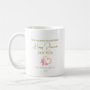 Mug Cadeau de retraite de médecin La légende est retir