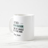 Mug Cadeau de retraite drôle pour un professeur de chi (Devant gauche)