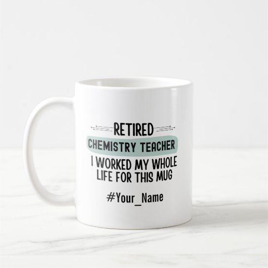Mug Cadeau de retraite drôle pour un professeur de chi (Gauche)