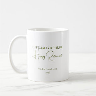 Mug Cadeau de retraite officiellement retraité