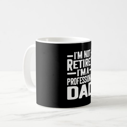 Mug Cadeau de retraite papa professionnel (Devant gauche)