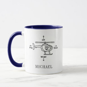 Mug Cadeau de retraite pour pilote d'hélicoptère mou p