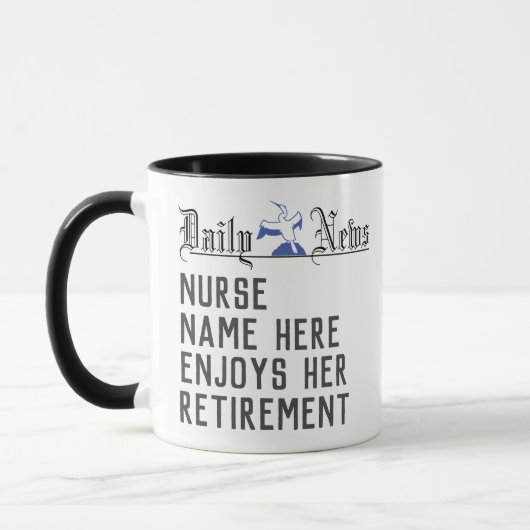 Mug Cadeau de retraite pour une infirmière (Gauche)