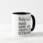 Mug Cadeau de retraite pour une infirmière (Devant droit)