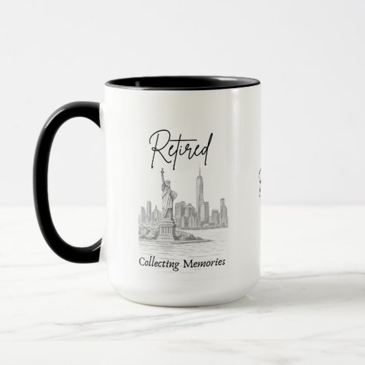 Mug Cadeau de retraite pour voyageurs (Gauche)