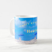 Mug Cadeau de retraite sur mesure (Devant gauche)