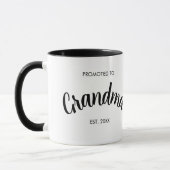 Mug Cadeau de révélation de grossesse de grand-mère pr (Gauche)