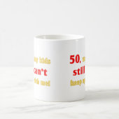 Mug Cadeau de sac de 50 ans (Centre)