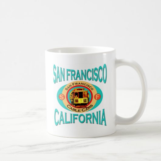 Mug Cadeau de San Francisco la Californie (Droite)