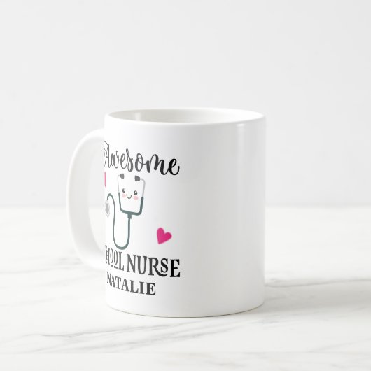 Mug Cadeau de semaine d'appréciation d'infirmière (Devant gauche)