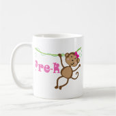 Mug Cadeau de singe de professeur de Pre-k (Gauche)