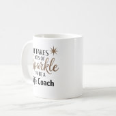 Mug ✨ cadeau de soumission Sparkle pour entraîneur à v (Devant gauche)