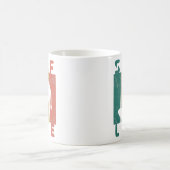 Mug cadeau de surfeur de surf rétro (Centre)