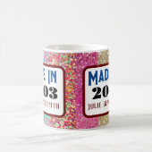 Mug Cadeau de taille pour 21e anniversaire 2004 (Centre)
