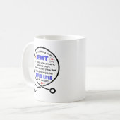 Mug  Cadeau de technicien Médicale d'urgence. Cadeau E (Devant gauche)