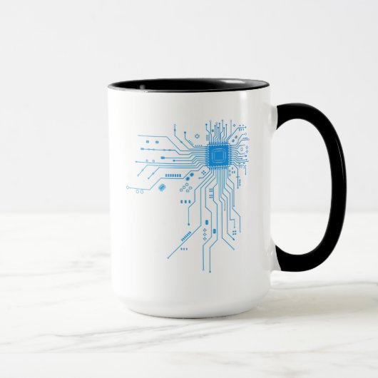 Mug Cadeau de technologie de conception de circuit de  (Droite)